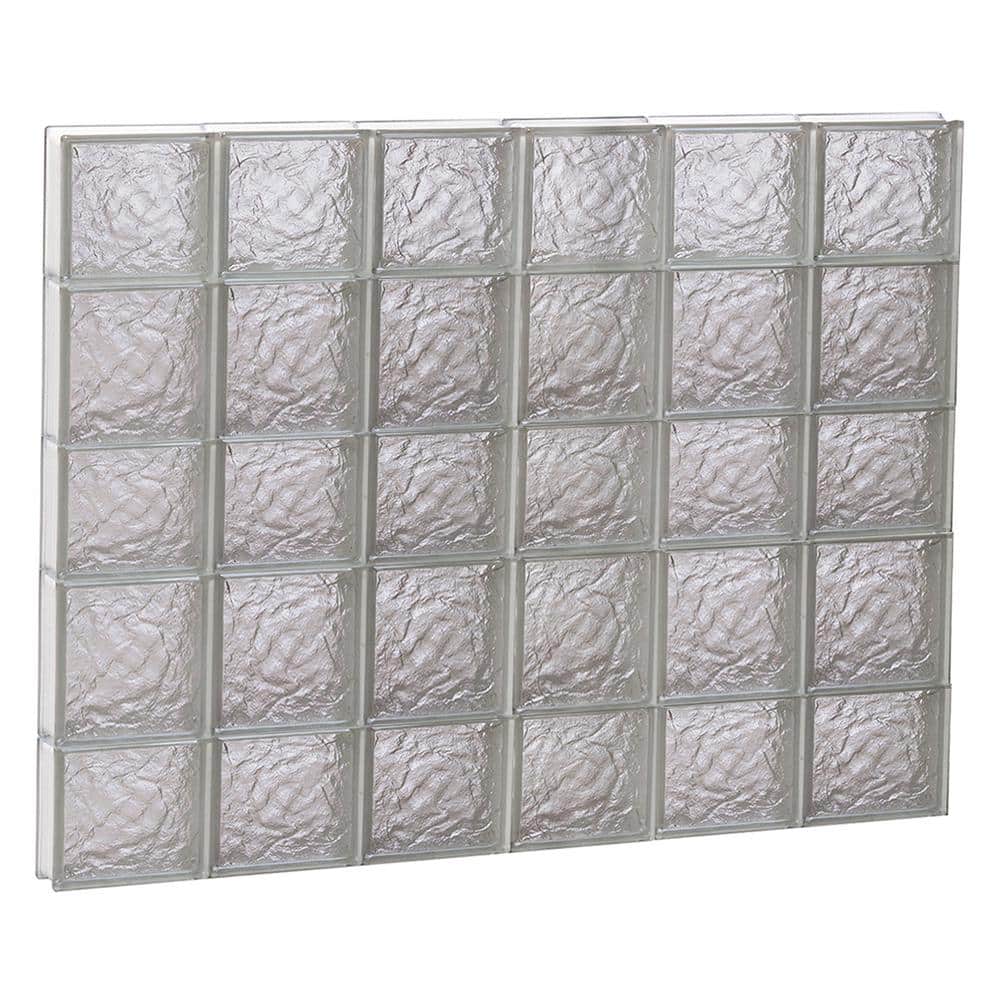 46.5 in. x 32.75 in. x 3.125 in. Frameless Ice Pattern Non-Vented Glass Block Window price history on PriceWatchPro