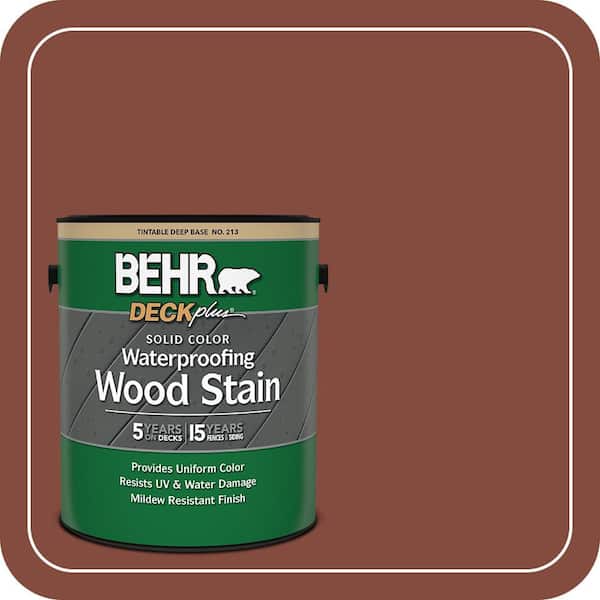 1 gal. #S160-7 Red Chipotle Solid Color Waterproofing Exterior Wood Stain