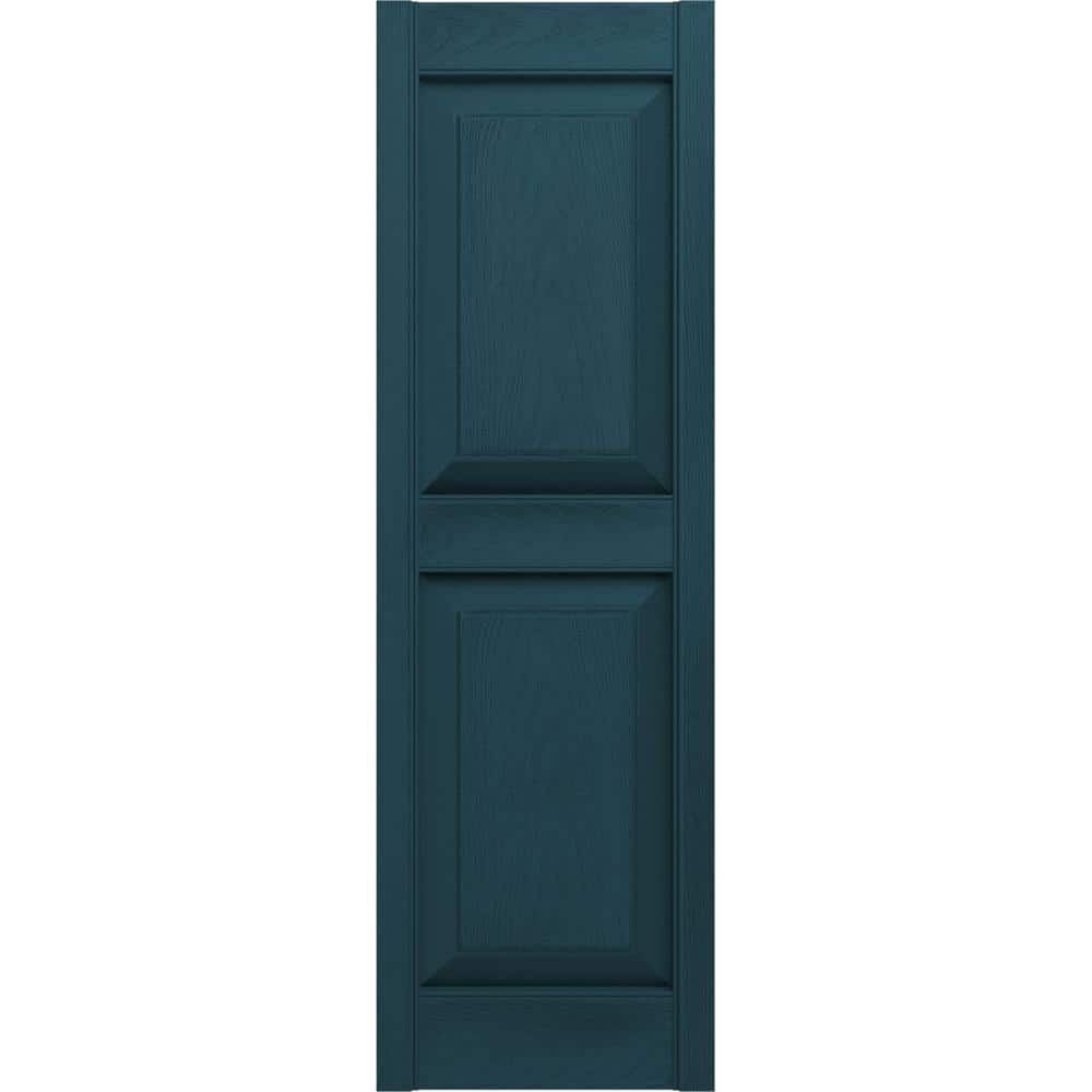 Builders Edge 14.75 W in. Raised Panel Vinyl Shutters