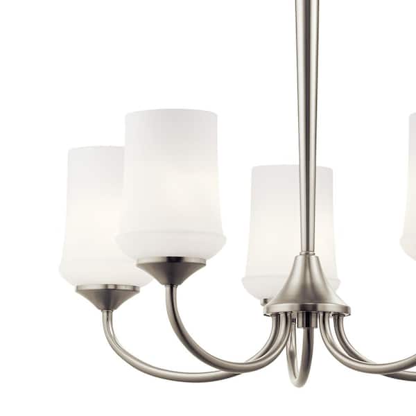 Kichler Aubrey 5-Light Brushed Nickel Transitional Chandelier