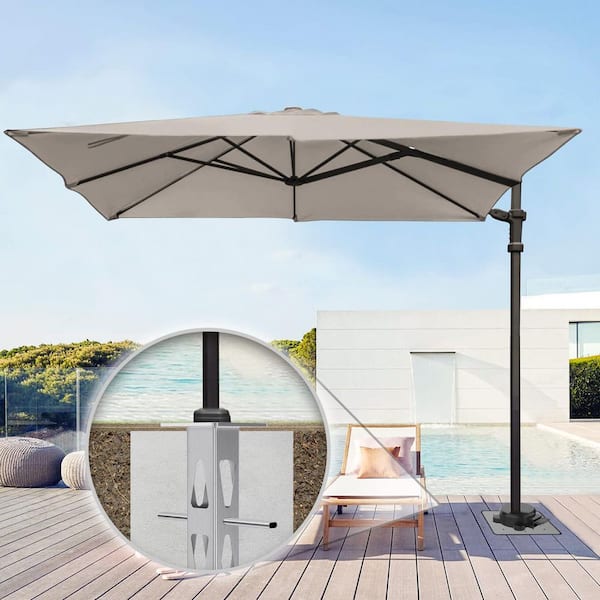 are patio umbrellas universal Outsunny Umbrella Base Holder, Heavy Duty Outdoor Umbrella Stand Base, Filled Up to 66lbs with Stand or 55lbs with Water for Garden, Poolside, B the water Wayfair Way Day Sale 2023: