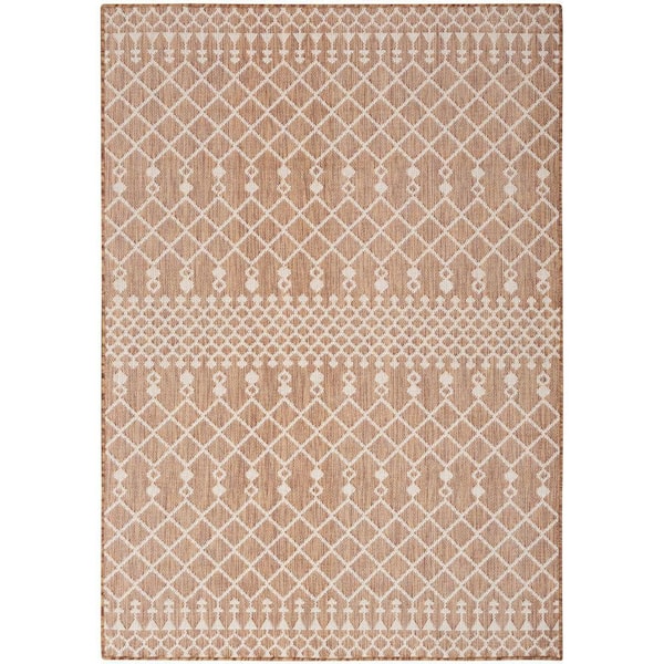 Nourison Positano Jute 4 ft. x 6 ft. Moroccan Contemporary Area Rug