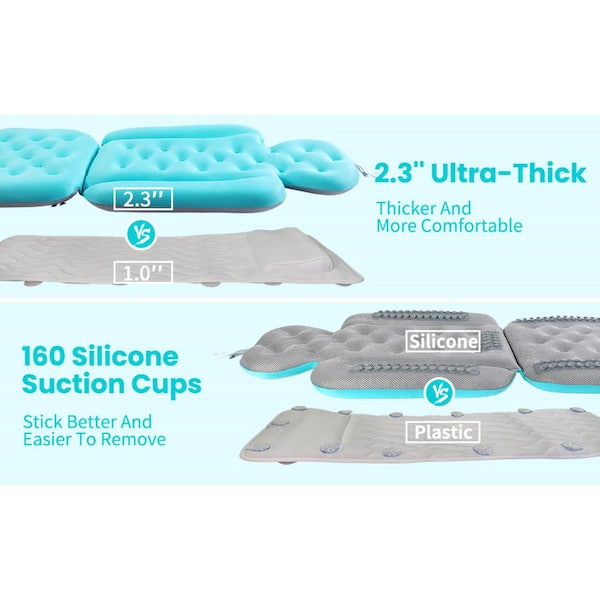 Adrinfly Luxury Full Body Bath Pillow for Bathtub, Thick Cushion