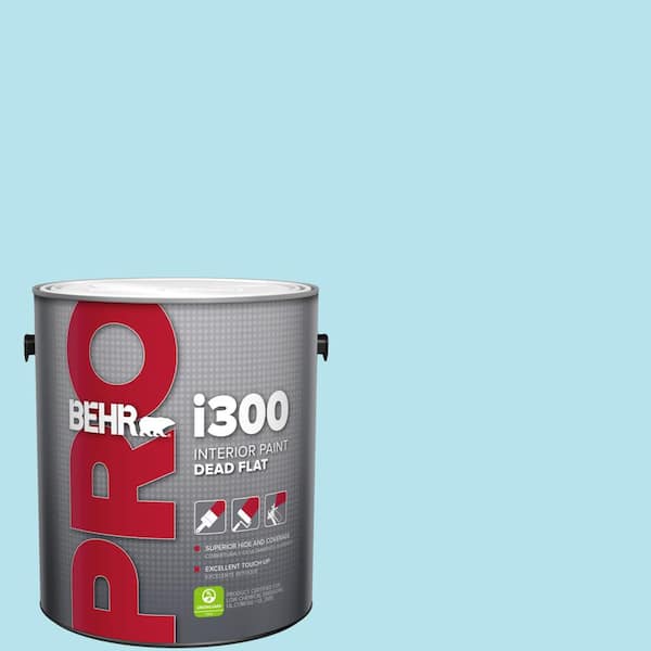 1 gal. #P490-1 Ocean Front Dead Flat Interior Paint