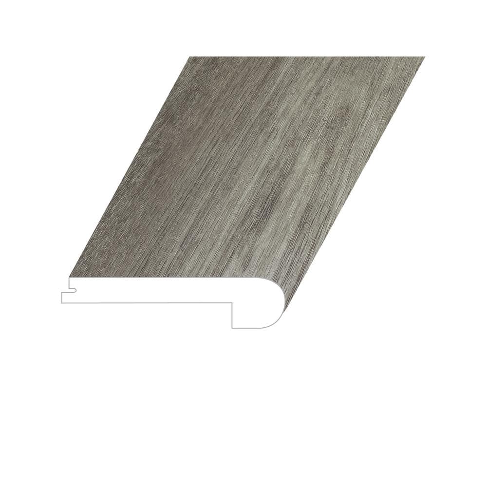 Vagabond Nirvana Grey 1 in. Thick x 4.5 in. W x 94.5 in. L ESPC Vinyl Flush