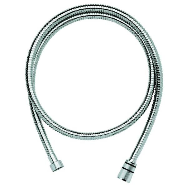 GROHE Rotaflex Metal Longlife 59 in. Twistfree Shower Hose in StarLight Chrome