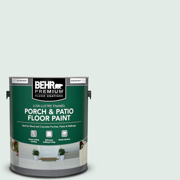 1 gal. #ICC-37 Beach Glass Low-Lustre Enamel Interior/Exterior Porch and Patio Floor Paint