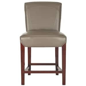 Ken 23.8 in. Clay Cushioned Bar Stool