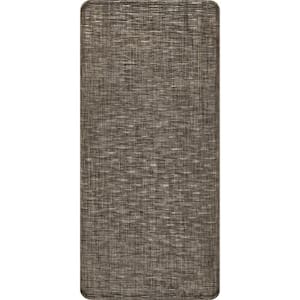 Casual Crosshatched Anti Fatigue Kitchen or Laundry Room Black 20 in. x 42 in. Indoor Comfort Mat