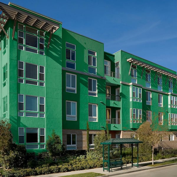 5 gal. #450B-7 Green Grass Flat Exterior Paint