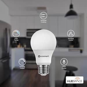 60-Watt Equivalent Smart A19 LED Light Bulb Tunable White (1-Bulb) Powered by Hubspace