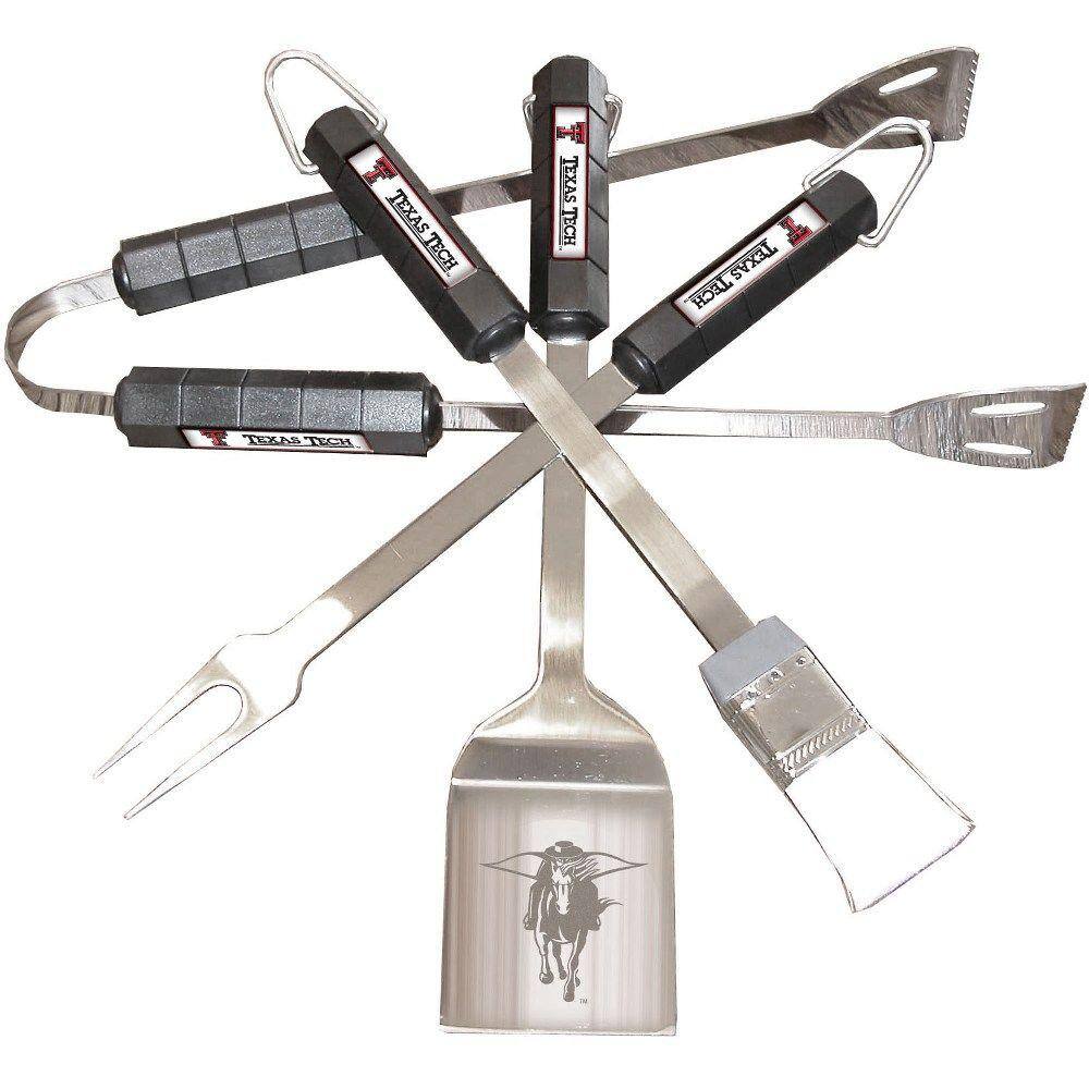 NCAA Texas Tech Red Raiders 4-Piece Grill Tool Set