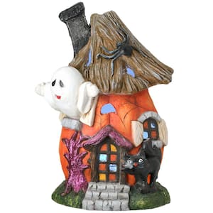 18 in. Pumpkin Haunted House with LED Light