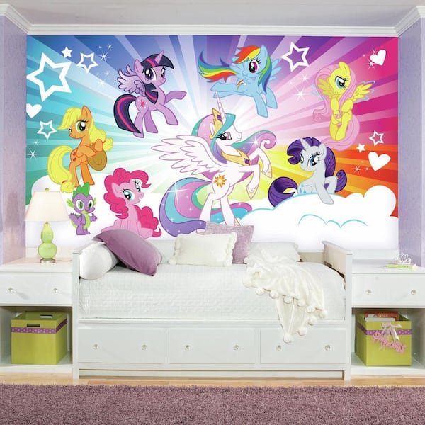 RoomMates 72 in. x 126 in. My Little Pony Cloud XL Chair Rail Prepasted Wall Mural (7-Panel)