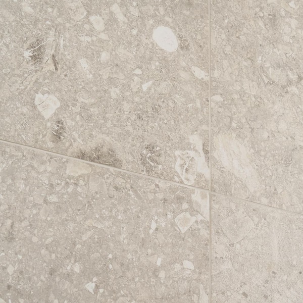 Ivy Hill Tile Luxe Terrazzo Gray 23.54 in. x 23.54 in. Matte