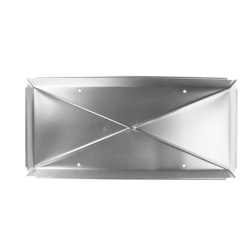41" x 17" Silver Stainless Steel Chimney Cap