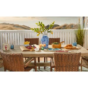 Santino 83 in. Patio Teak Wood Rectangle Dining Table