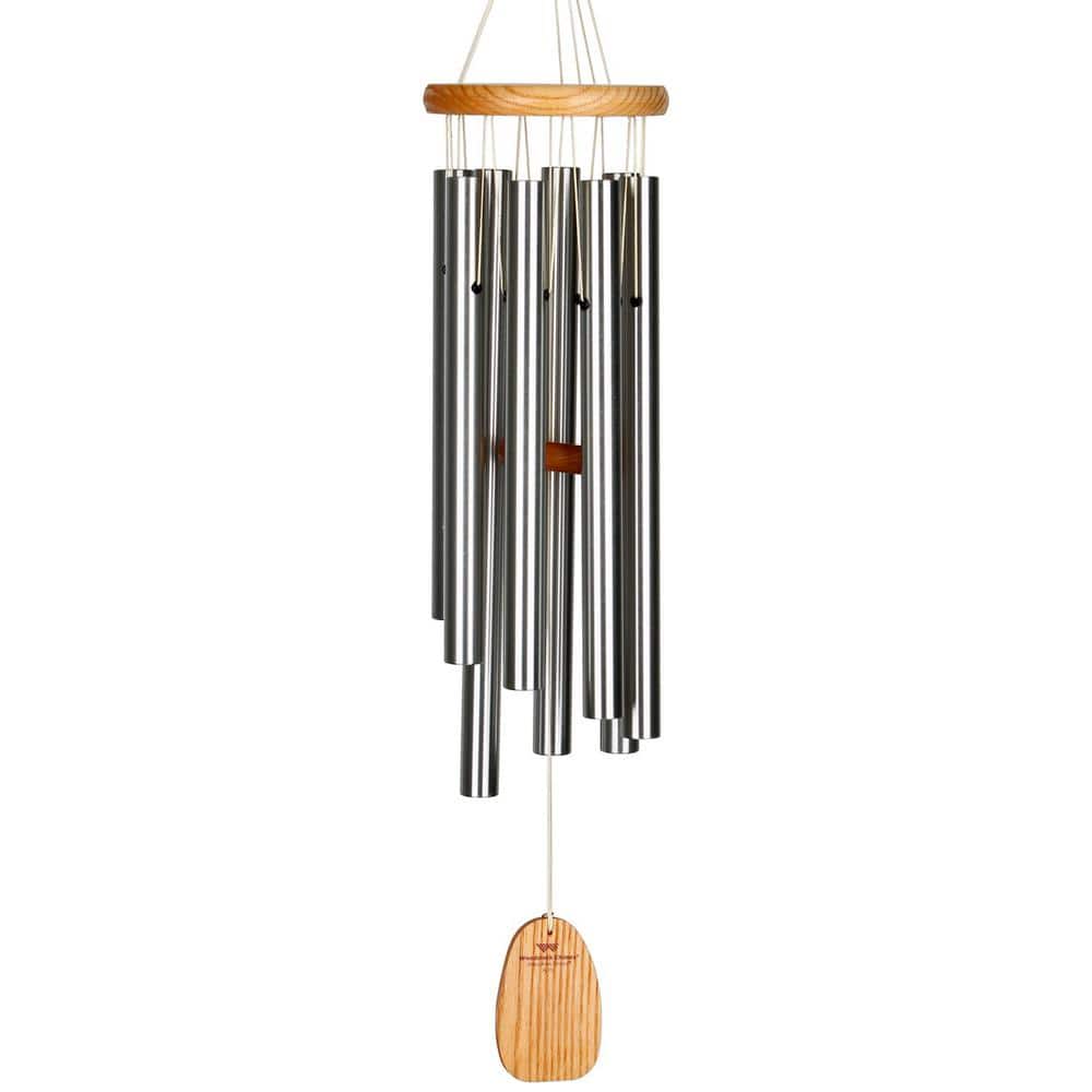 27-Inch Silver Aluminum Gregorian Wind Chime