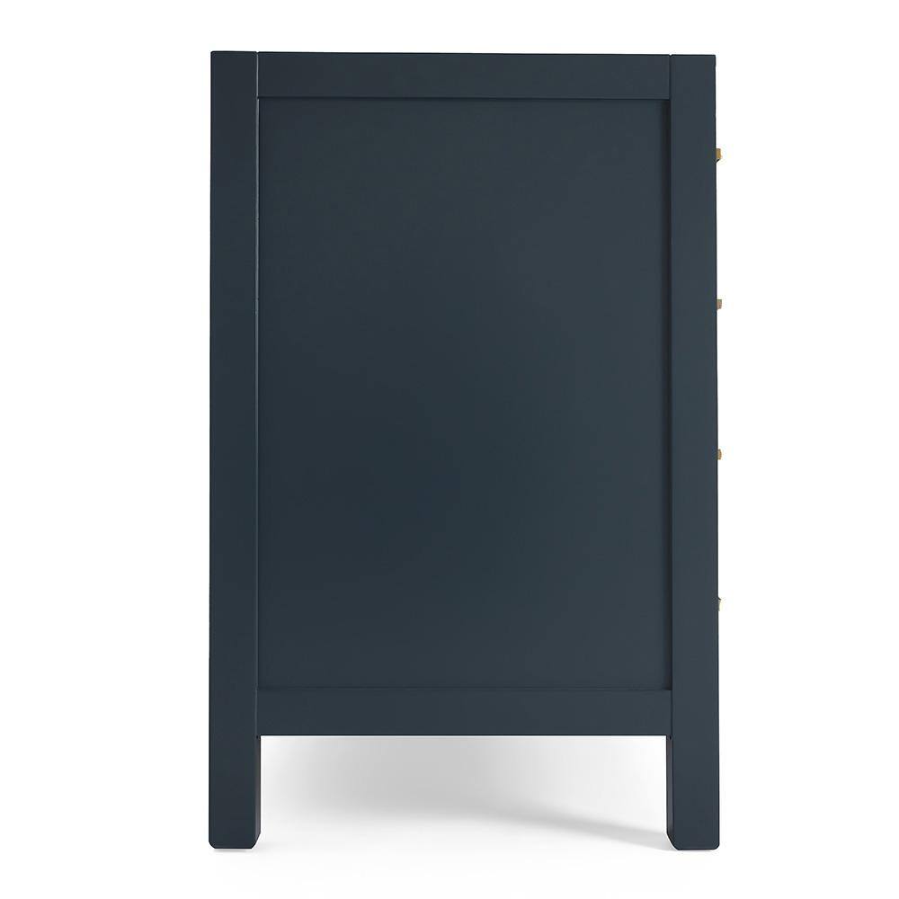 Midnight Blue 36" Solid Wood Freestanding Vanity Cabinet