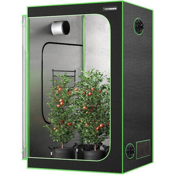 VIVOSUN 3 ft. x 1.5 ft. High Reflective Mylar Grow Tent with Observation Window and Floor Tray