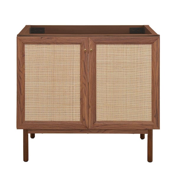 Swiss Madison Classe 36 in. W x 17.87 in. D x 32.48 in. H Single Sink Bath Vanity Cabinet without Top in Dark Walnut