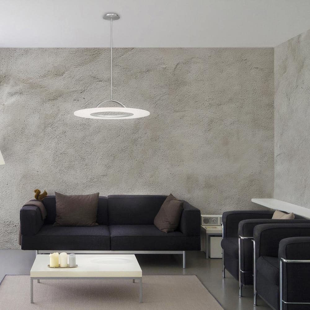 Elektron 20" Brushed Aluminum LED Drum Pendant Light