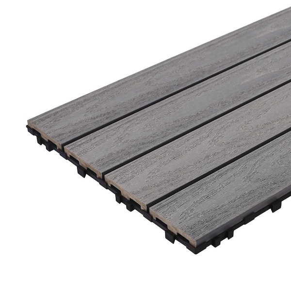 NewTechWood UltraShield Naturale 1 ft. x 2 ft. Quick Deck Outdoor
