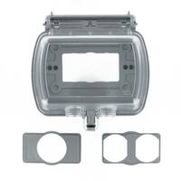 Decora/GFCI 1-Gang Extra Heavy-Duty Raintight While-In-Use Device Mount Horizontal Cover with Lid, Clear 5981-UCL