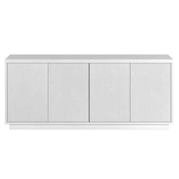 Meyer&Cross Hanson 57.13 in. White TV Stand Fits TV's up to 65 in.