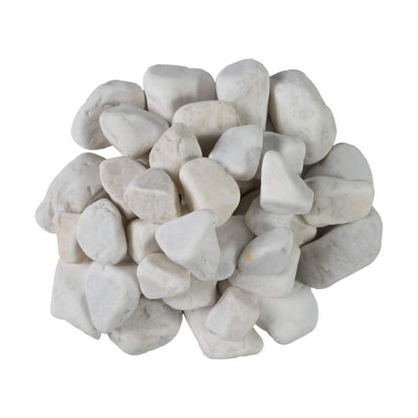 Alpine White 0.5 cu. ft. per Bag (1 in. to 2 in.) Bagged Landscape Pebbles (1 Bag/0.5 cu. ft.)