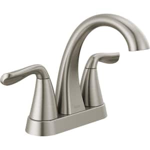 Arvo 4 in. Centerset 2-Handle Bathroom Faucet in Spotshield Brushed Nickel