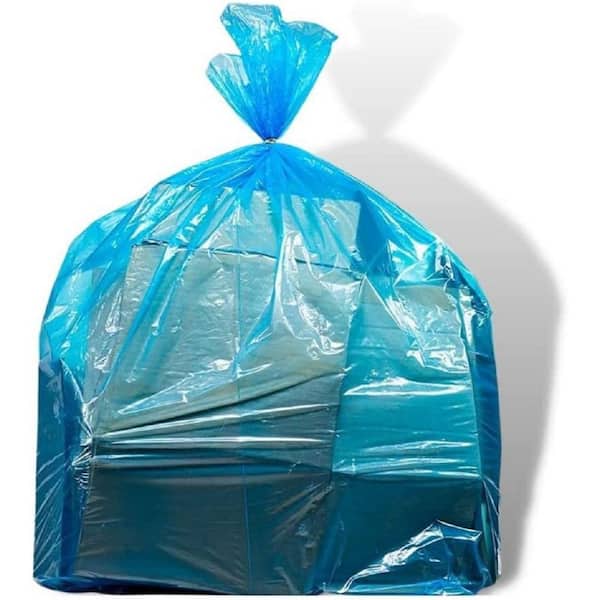 Plasticplace 61 in. W x 68 in. H 95 Gal. - 96 Gal. 2.0 mil Clear Gusse Seal  Low Density Trash Bags (50-Case) W95LDC - The Home Depot