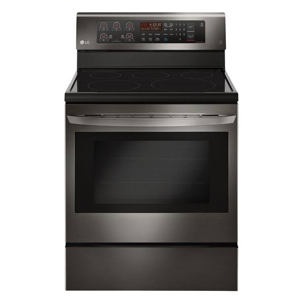 LG 6.3 cu. ft. Electric Range with Convection Oven in Black Stainless Steel