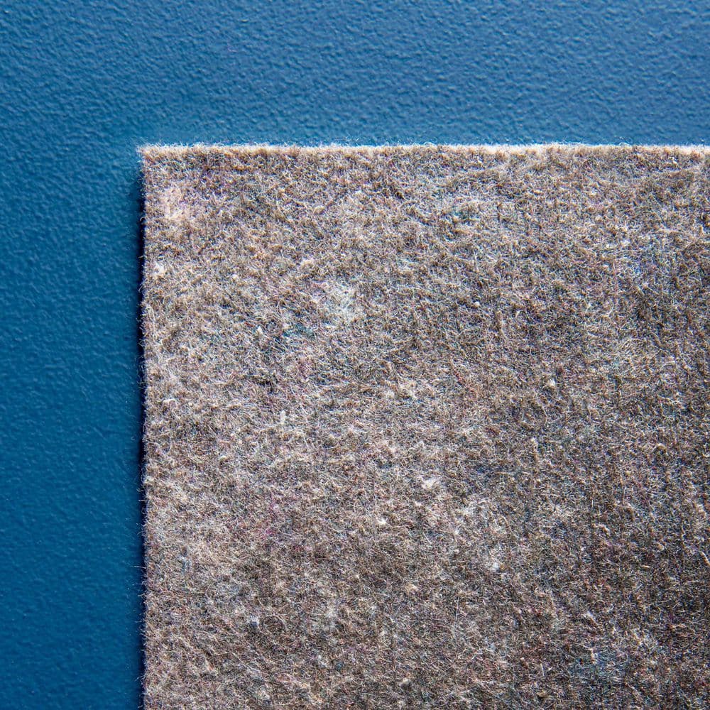 Gray Dual Surface Felt and Rubber Non-Slip Rug Pad 10x13 ft