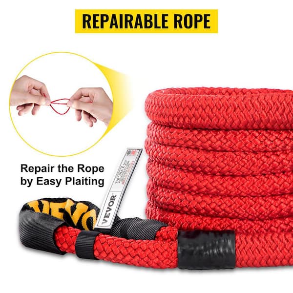 1 Ultimate Kinetic Recovery Rope + two 7/16 Soft Shackles + Premium Mesh  Bag