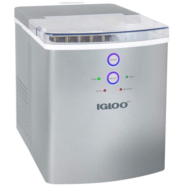 IGLOO 33 lb. Portable Ice Maker in Silver