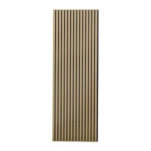 94.5 in. x 23.75 in. x 0.875 in. Oak Style Square Edge MDF Decorative Acoustic Wall Panel (1-Pieces)