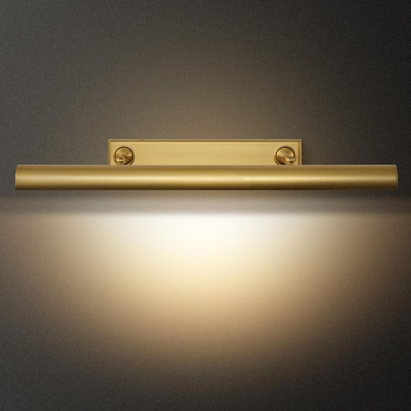 30 in. 1-Light Gold Wall Sconce, Picture Lights for Wall, Modern Wall Light for Living Room, Bathroom, Bedroom