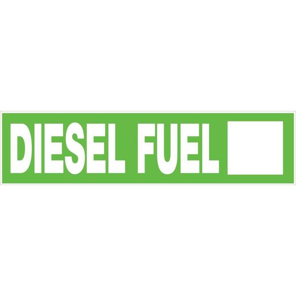 Hillman 2 in. x 8 in. Diesel Fuel Sign
