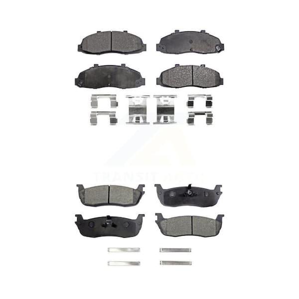 TEC Front Rear Ceramic Brake Pads Kit For Ford F-150 Heritage Lincoln Blackwood KTC-100359