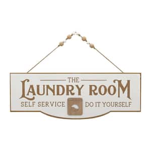 Laundry Room Wood Wall Decorative Sign