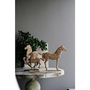 Natural Large Defiance Spiritied Horse Decor Accent