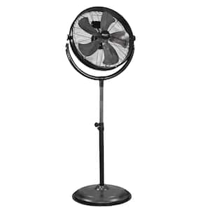 20 in. High-Velocity Industrial 3-Speed Slim-Profile Pedestal Fan with Aluminum Blades and Adjustable Tilt