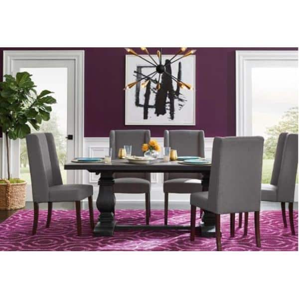 Midnight Black 10-Light Sputnik Chandelier with Brass Accents