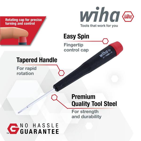 Wiha Precision T1 Torx Screwdriver – 40mm Blade, Made In Germany