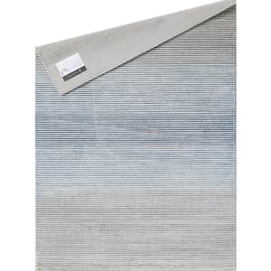Vista Grey 7.9 ft. x 10.2 ft. Abstract Polyester Area Rug