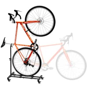 55 lbs Capacity Vertical Bike Stand Freestanding Indoor Bike Storage Rack Upright Bicycle Floor Stand