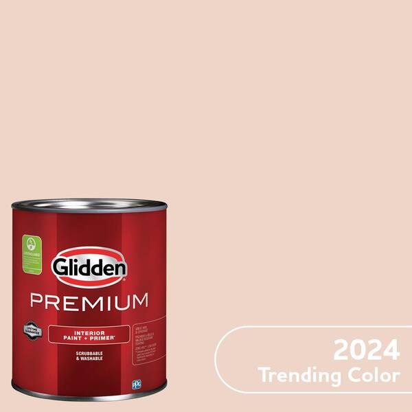 Glidden Premium 1 qt. PPG10702 Blush Beige Satin Interior Latex Paint