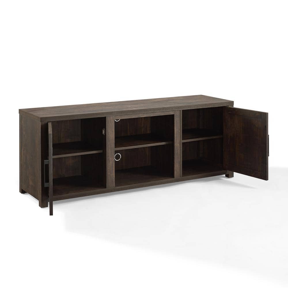 Gordon 58" Dark Walnut Rustic TV Stand