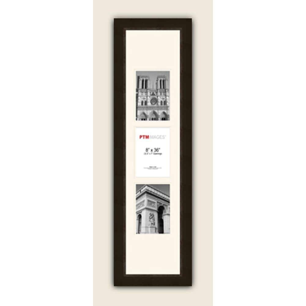 PTM Images 3Opening Vertical 5 in. x 7 in. White Matted Espresso Photo